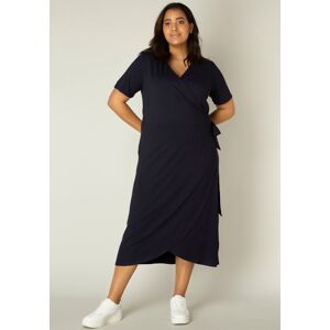 Base Level Curvy Wickelkleid »Abbie«, Weich fliessende Viskose-Mischqualität navy dark blue Größe 52