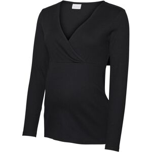 Mamalicious Umstandsshirt »MLEMILY TESS L/S JRS TOP 2F A.« Black Größe S (36)