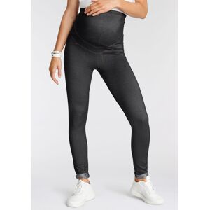 Neun Monate Umstandsleggings, mit elastischem Gummizugbund schwarz-denim Größe 44