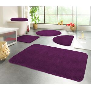 KiNZLER Badematte »Chaozhou«, Höhe 20 mm, rutschhemmend beschichtet,... aubergine Größe 2er-Set 50 x 80 cm / 60 x 100 cm