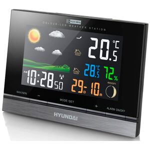 Wetterstation »Hyundai WS 2303«, (mit Aussensensor) schwarz Größe