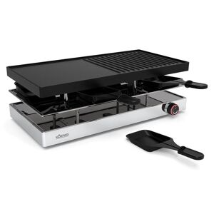 KOENIG Raclette »Elegance 8 Pers«, 8 St. Raclettepfännchen, 1200 W schwarz/silberfarben Größe