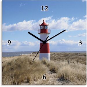 Artland Wanduhr »Leuchtturm Sylt« blau Größe