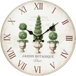 Ambiente Haus Wanduhr »Wanduhr - Plants 28cm« bunt Größe