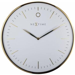 NEXTIME Wanduhr goldfarben Größe