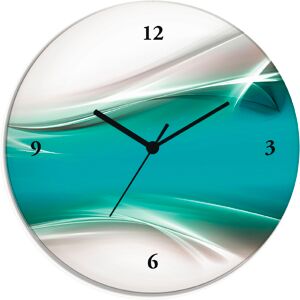 Artland Wanduhr »Kreatives Element« blau Größe