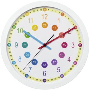 Hama Wanduhr »Easy Learning Ø 30 cm« weiss Größe