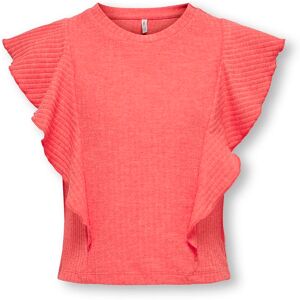 KIDS ONLY Rüschentop »KOGNELLA S/L SHORT RUFFLE TOP JRS« Rose Of Sharon Größe 122 (128)