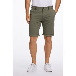 LINDBERGH Chinoshorts, (2 tlg.), mit Gürtel und Stretch dk army Größe S