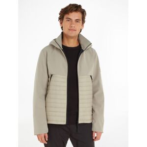 Calvin Klein Outdoorjacke »QUILTED MIX MEDIA JACKET HOOD«, mit Kapuze Fresh Clay Größe L