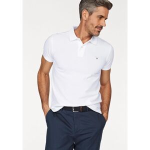 Gant Poloshirt »ORIGINAL PIQUE SS RUGGER«, mit Flachstrickkragen weiss Größe XL (54)