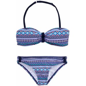 s.Oliver Bandeau-Bikini, mit grafischem Druck blau-bedruckt Größe 134/140