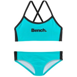 Bench. Bustier-Bikini türkis-schwarz Größe 122/128