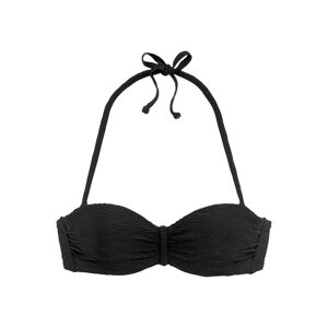 Sunseeker Bügel-Bandeau-Bikini-Top »Loretta«, mit Strukturmuster schwarz Größe 34