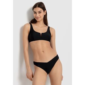 LSCN by LASCANA Bustier-Bikini-Top »Gina«, mit V-Ausschnitt vorne schwarz Größe 32