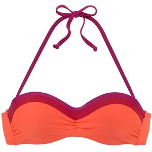 s.Oliver Bügel-Bandeau-Bikini-Top »Yella« orange-berry Größe 40