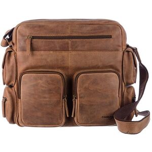 GreenLand Nature Messenger Bag »Montenegro«, aus echtem Leder mit praktischen... braun Größe B/H/T: 39 cm x 33 cm x 12 cm