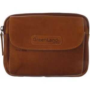 GreenLand Nature Gürteltasche »Soft&Safe«, aus Kalbsleder mit RFID Technologie braun Größe B/H/T: 18 cm x 14 cm x 6 cm