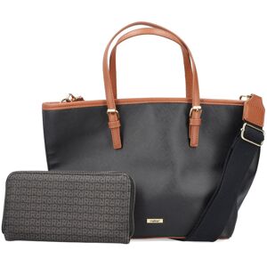 Rieker Shopper »Cartago/Karami«, mit separater Geldbörse schwarz-cognac Größe B/H/T: 34 cm x 23 cm x 11 cm