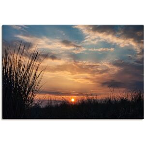 Artland Wandbild »Sonnenuntergang an der Küste Ostsee«, Bilder vom... orange Größe