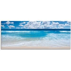 Artland Glasbild »Grossartige Strandlandschaft«, Strand, (1 St.) blau Größe