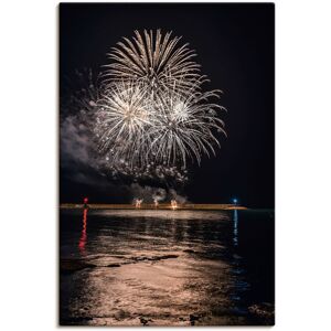 Artland Wandbild »Feuerwerk am Meer«, Himmelsbilder, (1 St.) schwarz Größe