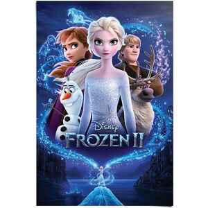 Reinders! Poster »Frozen 2 Filmplakat - Disney - Elsa - Anna«, (1 St.) blau Größe