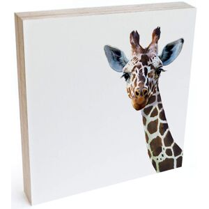 Wall-Art Holzbild »Tischdeko Giraffe Holzbild«, Tiere, (1 St.) mehrfarbig Größe