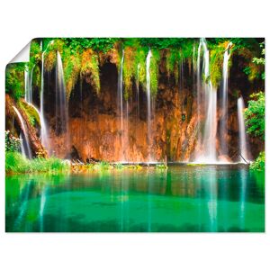 Artland Wandbild »Schöner Wasserfall im Wald«, Gewässer, (1 St.) grün Größe