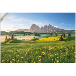 Artland Wandbild »Frühling auf der Seiser Alm«, Berge & Alpenbilder, (1 St.) grün Größe