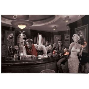 Reinders! Poster »Java Dreams Monroe, Dean, Presley, Bogart«, (1 St.) schwarz Größe