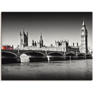 Artland Leinwandbild »Houses of Parliament & Themse«, Grossbritannien, (1 St.) schwarz Größe