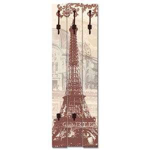 Artland Garderobenleiste »Paris Collage« naturfarben Größe