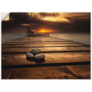 Artland Wandbild »Sonnenaufgang am Schwarzen Meer«, Sonnenaufgang &... braun Größe