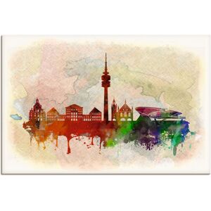 Artland Leinwandbild »München Deutschland Skyline«, Deutschland, (1 St.) bunt Größe