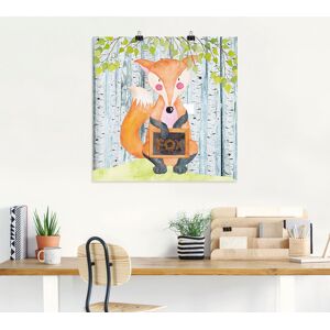 Artland Poster »Waldfreunde- der schlaue Fuchs«, Tiere, (1 St.) bunt Größe