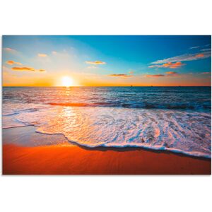 Artland Wandbild »Sonnenuntergang und das Meer«, Strand, (1 St.) blau Größe