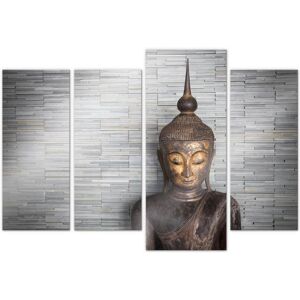 Wall-Art Mehrteilige Bilder »Thailand Buddha Set (4 teilig)«, (Set, 4 St.) mehrfarbig Größe