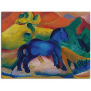 Artland Leinwandbild »Blaues Pferdchen Kinderbild. 1912.«, Tiere, (1 St.) bunt Größe
