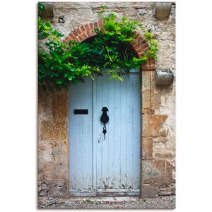 Artland Wandbild »Alte Tür in Südfrankreich«, Fenster & Türen, (1 St.) blau Größe