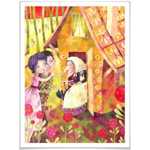 Wall-Art Poster »Märchen Wandbilder Hänsel und Gretel«, Geschichten &... bunt Größe