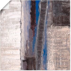Artland Wandbild »Blau-silber Abstrakt I«, Muster, (1 St.) blau Größe