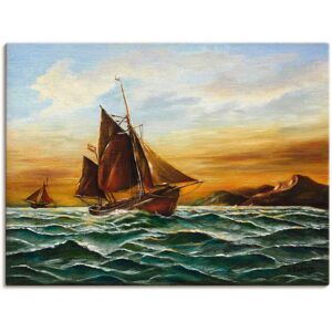 Artland Wandbild »Segelschiff auf See - maritime Malerei«, Boote & Schiffe,... bunt Größe