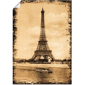 Artland Poster »Paris - Eiffelturm Vintage«, Gebäude, (1 St.) natur Größe