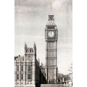queence Acrylglasbild »Big Ben« schwarz Größe