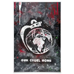 Wall-Art Poster »Our Cruel World«, Schriftzug, (Set, 1 St.) bunt Größe