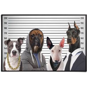 Reinders! Poster »Hunde Mug Shot«, (1 St.) schwarz Größe