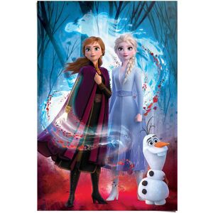 Reinders! Poster »Poster Frozen 2 Anna - Elsa - Olaf - Disney«, Film, (1 St.) blau Größe