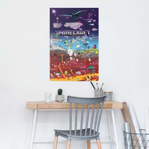 Reinders! Poster »Poster Minecraft - world beyond«, Spiele, (1 St.) mehrfarbig Größe