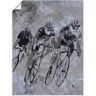 Artland Wandbild »Fahrrad fahren im Regen«, Fahrräder, (1 St.) grau Größe